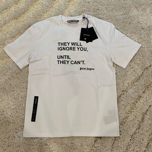 Palm Angels SS23 MILAN Butterfly White T-Shirt Mens Size Large